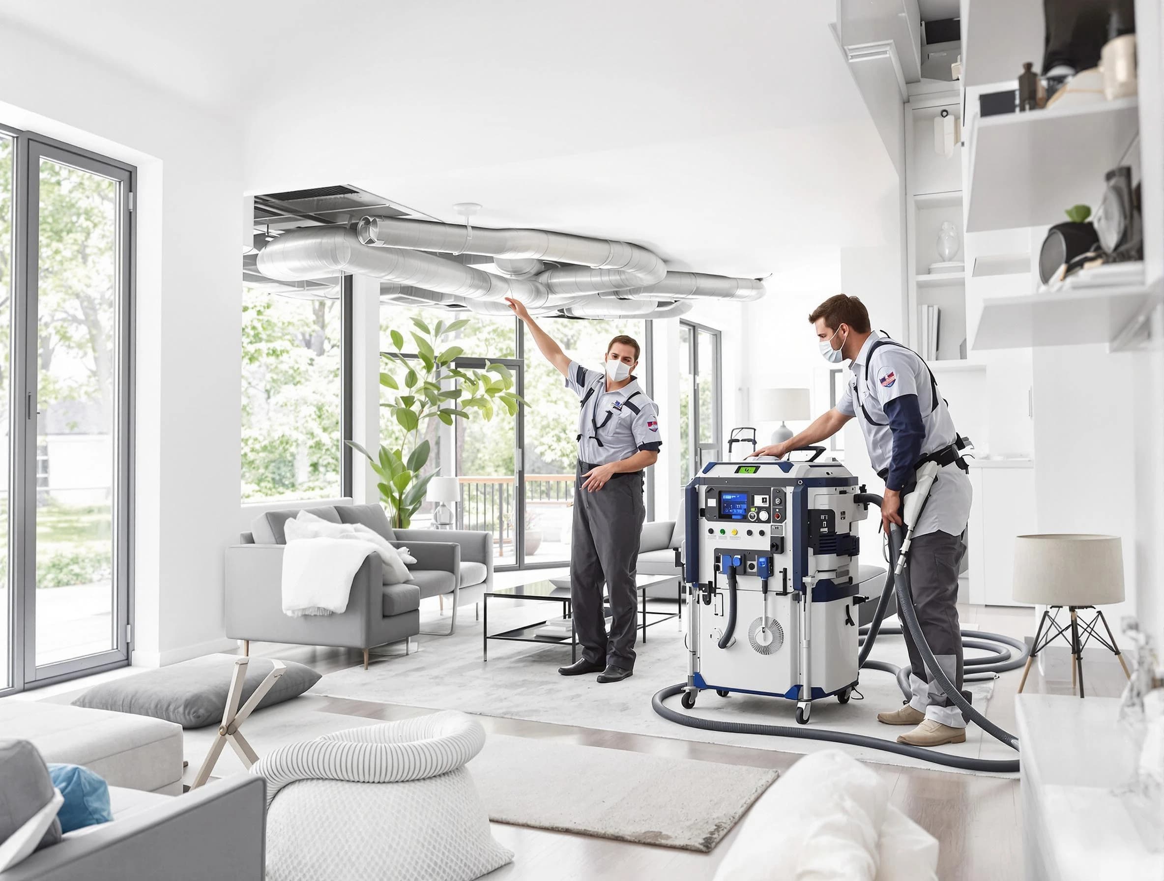 Farr West Air Duct Cleaning professional conducting pure air duct cleaning with state-of-the-art equipment in Farr West