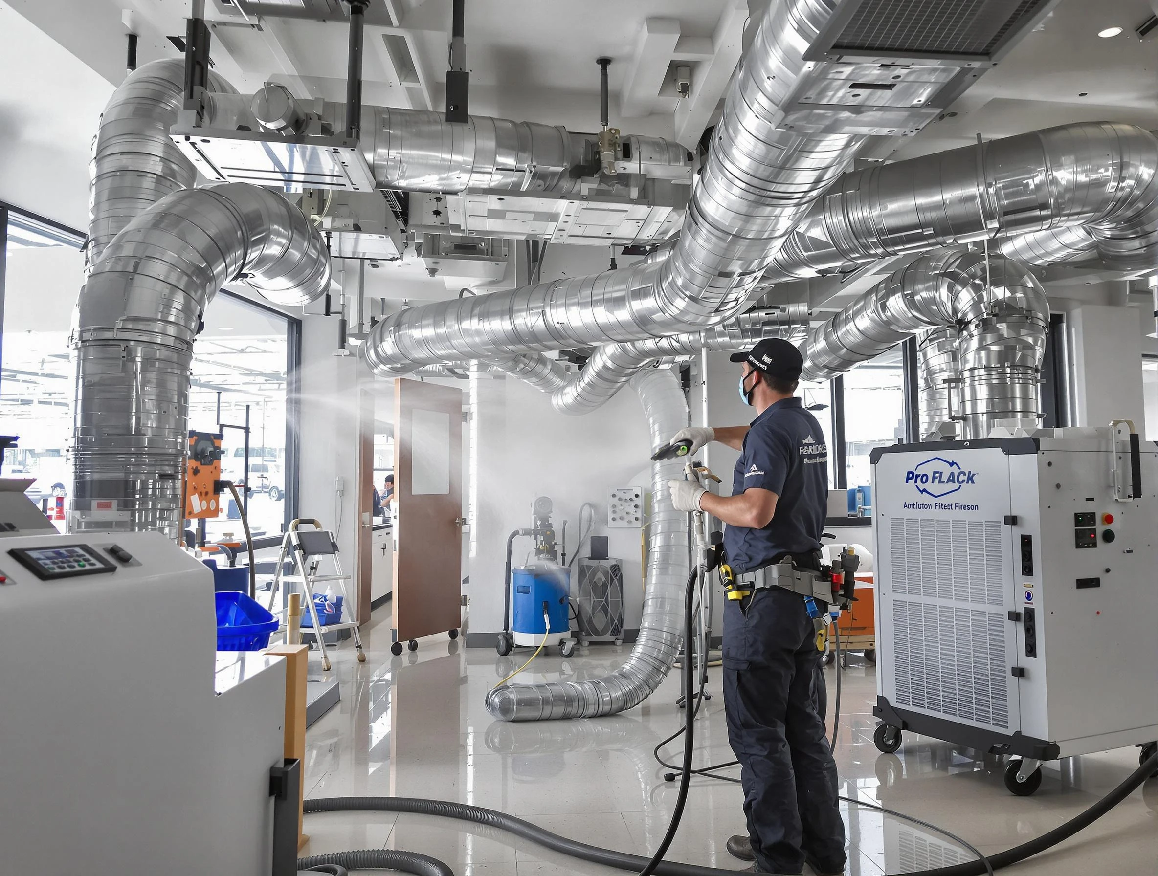 Negative Pressure Air Duct Cleaning in Farr West