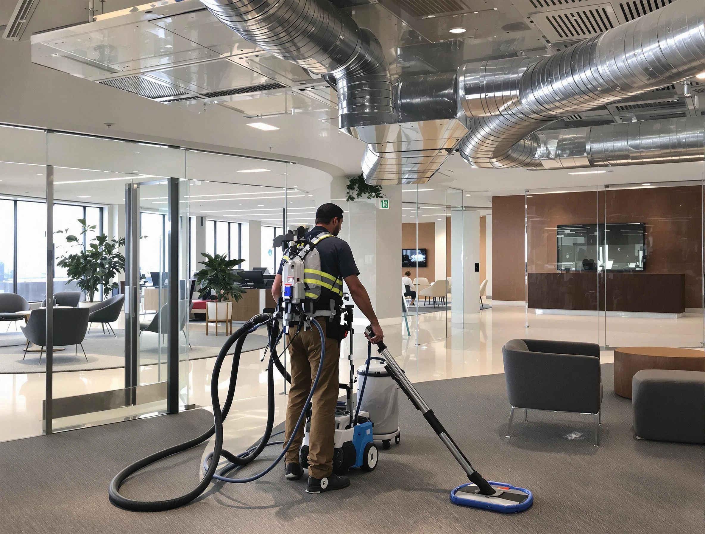 Commercial duct cleaning service by Farr West Air Duct Cleaning in Farr West