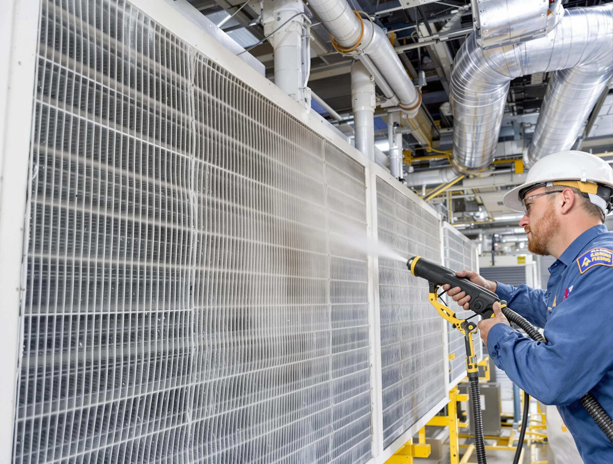 Professional commercial coil cleaning by Farr West Air Duct Cleaning in Farr West