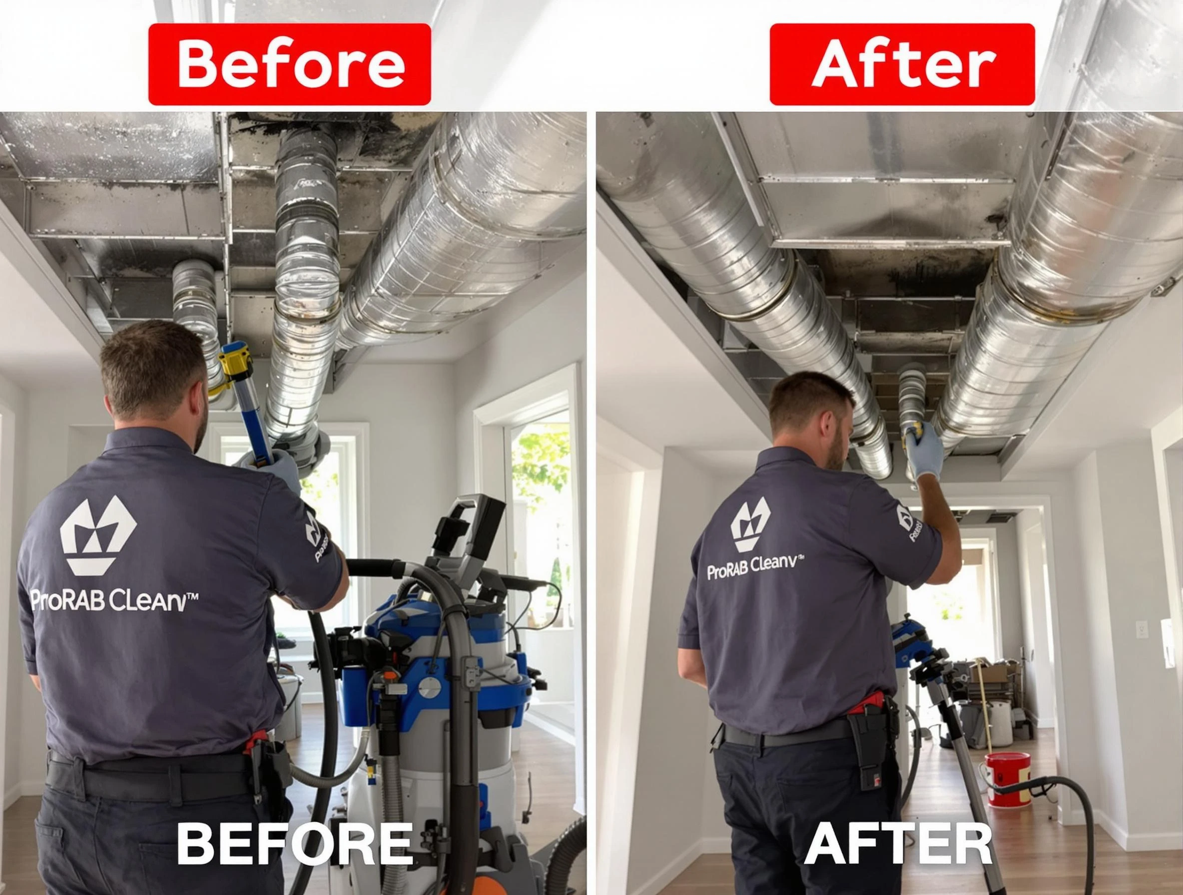 Farr West Air Duct Cleaning expert performing thorough residential duct cleaning in a Farr West home